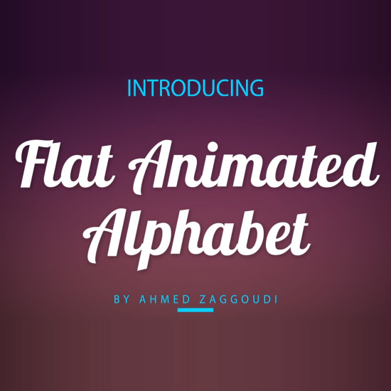 Flat Animated Alphabet – After Effects Project