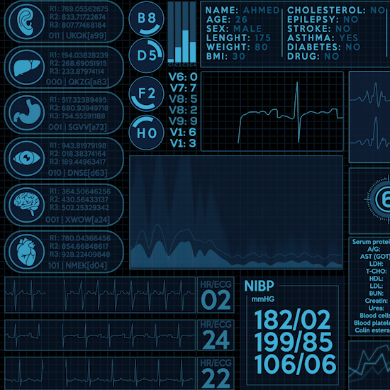 Abstract HUD Medical Animation