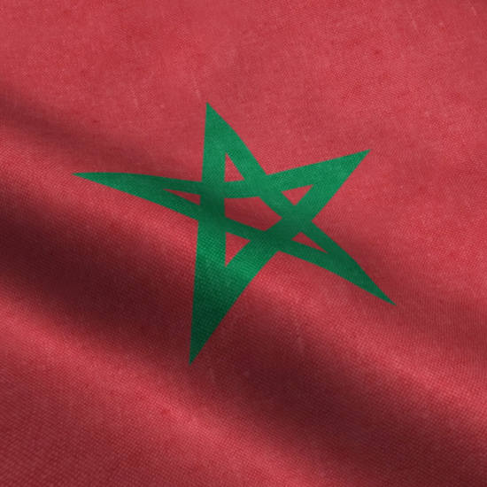 Waving Flag of Morocco