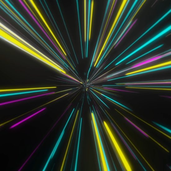 Abstract Animated Glowing Lines Background